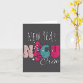 New Year Nicu Nurse Crew Celebration Uni-adults -  カード (黄色い花)
