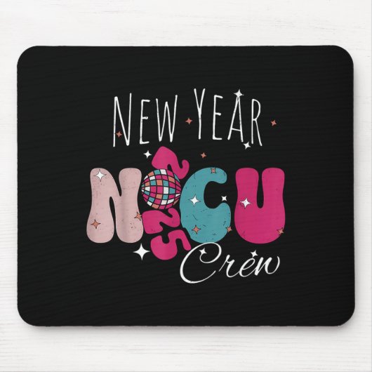 New Year Nicu Nurse Crew Celebration Uni-adults - マウスパッド (正面)