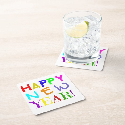 New Year Paper Coasters Set スクエアペーパーコースター (インサイチュ)
