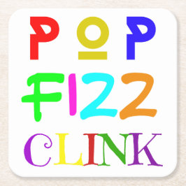 New Year Paper Coasters Set スクエアペーパーコースター