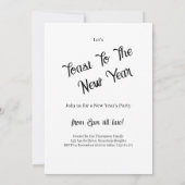 New Year Party 招待状 (裏面)