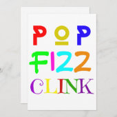 New Year Party 招待状 (正面/裏面)