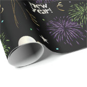 New Year Party Balloons Wrapping Paper ラッピングペーパー (ロールコーナー)