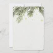 New Year Party Invitation | Pine Branch Festive  招待状 (裏面)