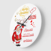 New Year Party Shirt ラージ壁時計 (傾斜)