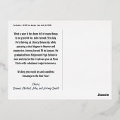 New Year Photo & Fireworks Holiday Foil Postcard 箔シーズンポストカード (裏面)