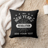 New Year Resolution Custom Add Your Resolution クッション (ブランケット)