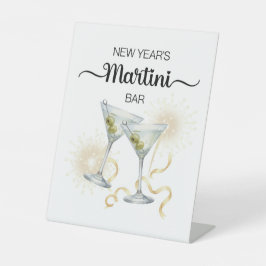 New Year’s Celebration Martini Bar Pedestal Sign 台座サイン