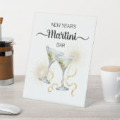New Year’s Celebration Martini Bar Pedestal Sign 台座サイン (インサイチュ)