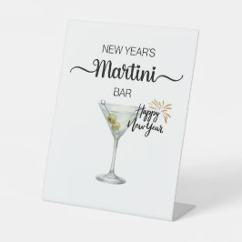New Year’s Classic Martini Bar Pedestal Sign 台座サイン