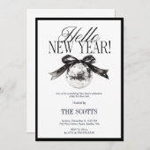 New Year’s Eve Hello New Year Disco Ball 招待状 (正面/裏面)