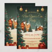 New Year’s Eve Party Invitation 2026 招待状 (正面/裏面)