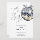 New Year’s Eve Party Shine Into the Disco Ball 招待状 (正面/裏面)