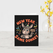 New Year Same 2026 Funny Farm Animal Family Matchi カード (黄色い花)