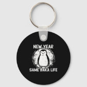 New Year Same Baka Life Baka Penguin  キーホルダー (正面)