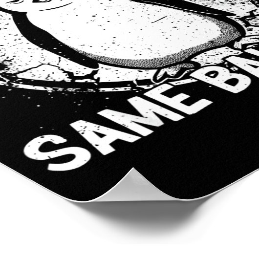 New Year Same Baka Life Baka Penguin  ポスター (角)