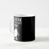 New Year Same Baka Life Funny Penguin Joke  コーヒーマグカップ (正面左)
