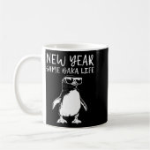 New Year Same Baka Life Funny Penguin Joke  コーヒーマグカップ (左)