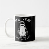 New Year Same Baka Life Funny Penguin Meme  コーヒーマグカップ (左)
