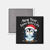 New Year Same Baka Life Penguin Joke  マグネット (正面/裏面)