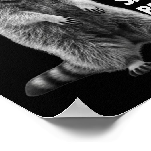 New Year Same Baka Life Raccoon Joke  ポスター (角)