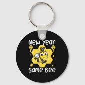 New Year Same Bee Meme Funny New Years Eve  キーホルダー (正面)