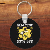 New Year Same Bee Meme Funny New Years Eve  キーホルダー (正面)