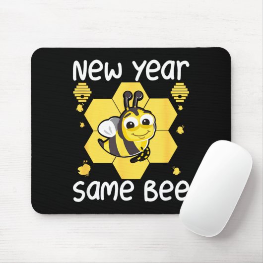 New Year Same Bee Meme Funny New Years Eve  マウスパッド (マウス)