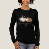 New Year Same Cozy Vibes Cat Coffee Cup T-Shirt トライブレンドＴシャツ (正面)