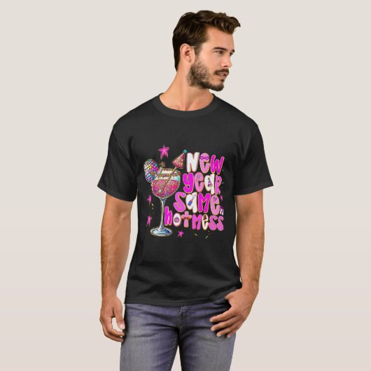 New Year Same Hot Mess Martini Tail New Year Women Tシャツ (正面フル)