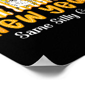 New Year Same Silly Goose Funny 2026 New Year Teac ポスター (角)