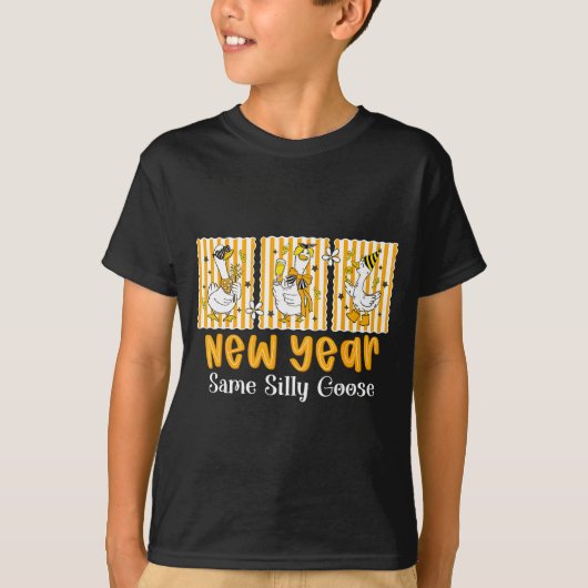 New Year Same Silly Goose Funny 2026 New Year Teac Tシャツ (正面)