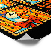 New Year Same Silly Goose Funny Retro Party Gift  ポスター (角)