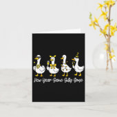 New Year Same Silly Goose Happy New Year 2026 Matc カード (黄色い花)