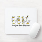 New Year Same Silly Goose Happy New Year Eve Goose マウスパッド (マウス)