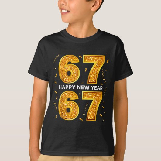 New Year Six Seven 6 7 Meme Funny Happy New Year 6 Tシャツ (正面)