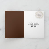 New Year Sparklers With Countdown Clock カード (内部)