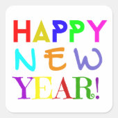 New Year Stickers スクエアシール (正面)