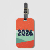 New year travel world tour  ラゲッジタグ (正面縦)
