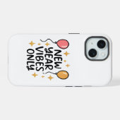 "New Year Vibes Only" iPhone Case iPhone 15ケース (裏面横)