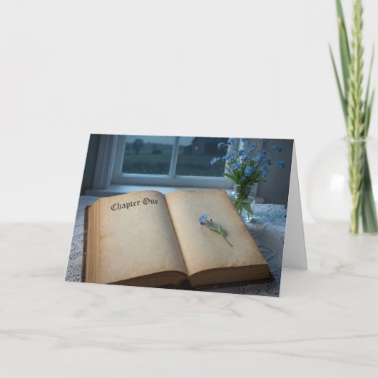 New Year Vintage Journal In Moonlight カード (正面)