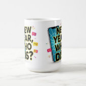 New year, who dis コーヒーマグカップ (中央)