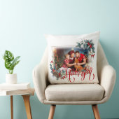 New Year Winter Photo in Redスタイル クッション (椅子)