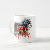 New Year Winter Photo in Redスタイル コーヒーマグカップ (正面左)