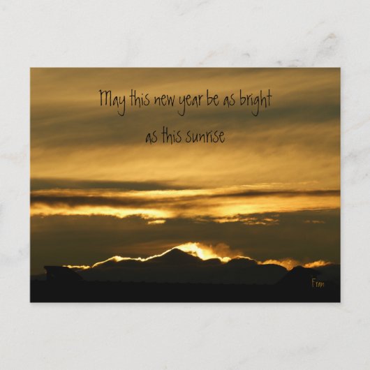 new year wishes シーズンポストカード (正面)