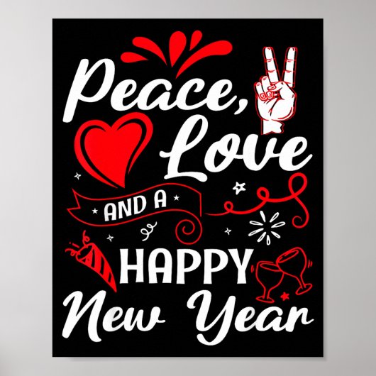 New Year Wishes, Peace, Love, Happy New Year, New  ポスター (正面)