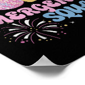 New Years 2026 Eve Emergency Squad Disco Ball Fire ポスター (角)