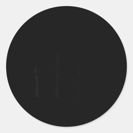 New Year's 2026 Retro Trendy Disco Ball Groovy Cut ラウンドシール (正面)