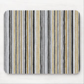 New Year's Blue Gold Black Stripes マウスパッド (正面)