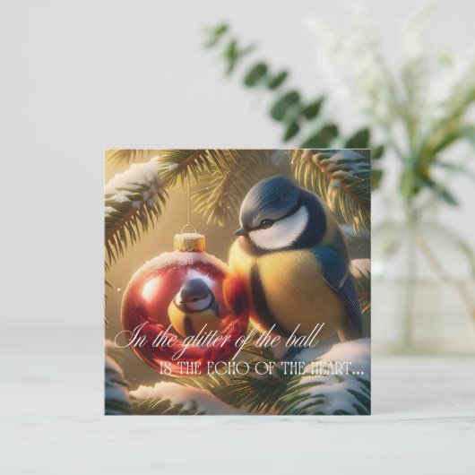 New Year's card with a bird (スタンド正面)